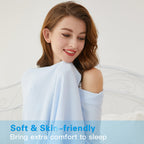 Amyhomie Cooling Blanket King Size, 100% Rayon Derived From Bamboo, Cool Summer Blanket For Hot Sleepers, Soft Comfy Lightweight