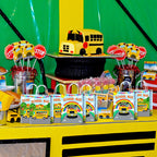 16 Pieces School Bus Goodie Bags For School Bus Birthday Party Supplies,School Bus Gift Snacks Treat Candy Party Favors Bags Wit