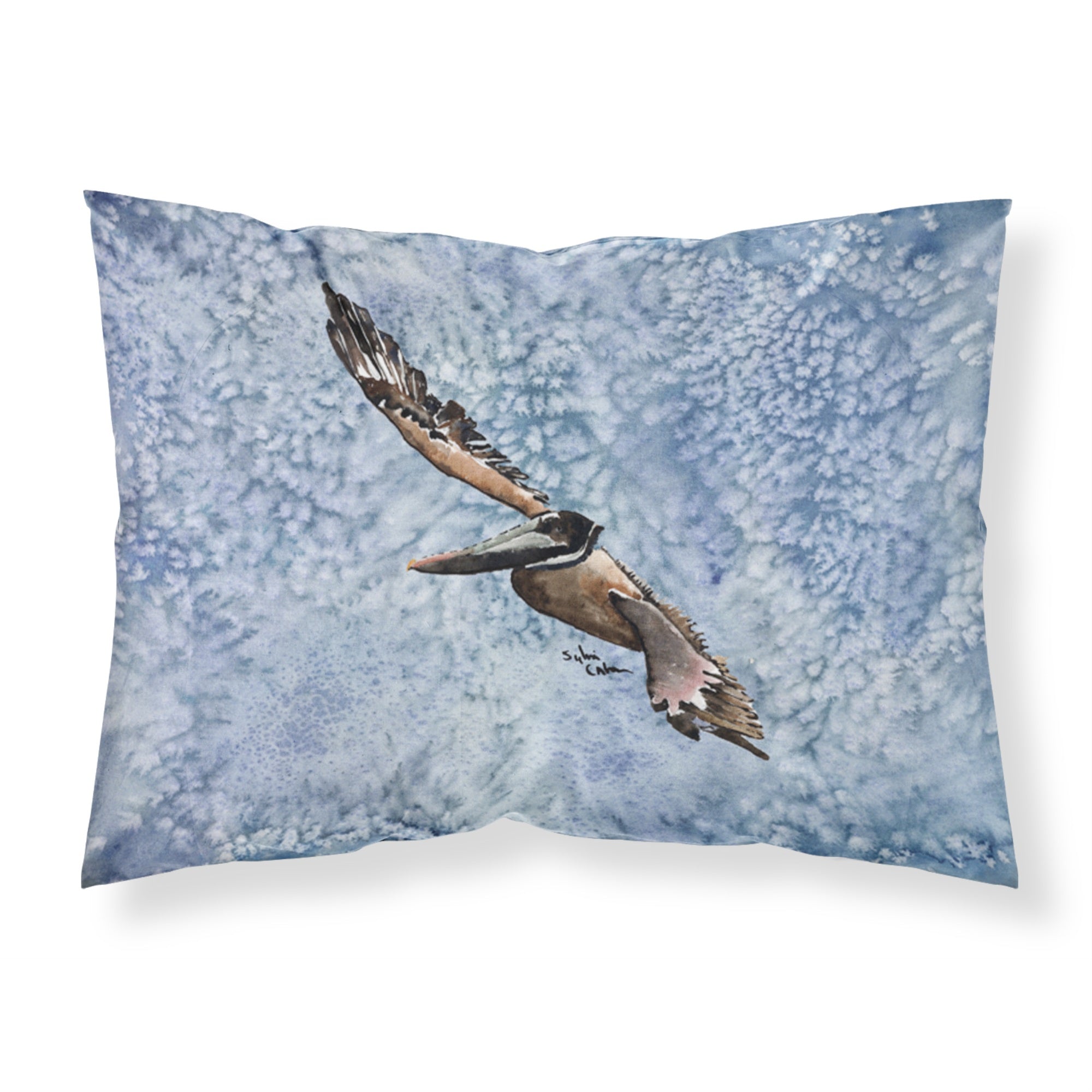 'Caroline'S Treasures 8150Pillowcase Pelican Moisture Wicking Fabric Standard Pillowcase, Large, Multicolor'