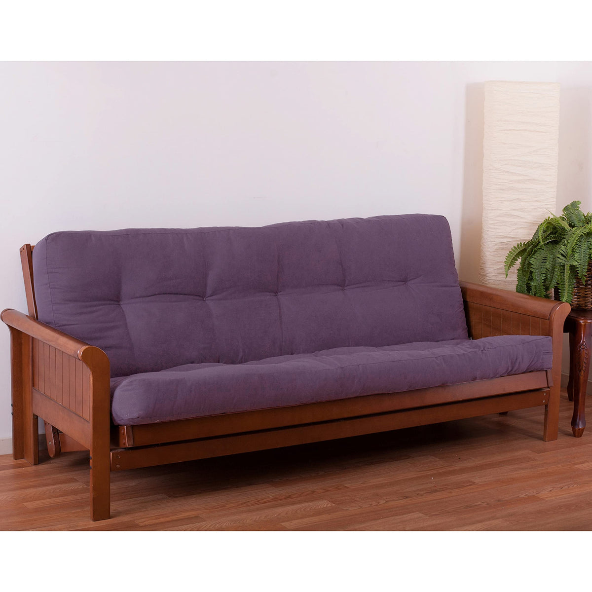 Blazing Needles Renewal 6&quot; Twill Futon Mattress, Full, Grape