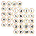Sicohome Number Stickers 1-40, 120Pcs 1 Inch Self-Adhesive Vnyl Numbered Stickers For Classroom, Education Supplies & Craft Supp
