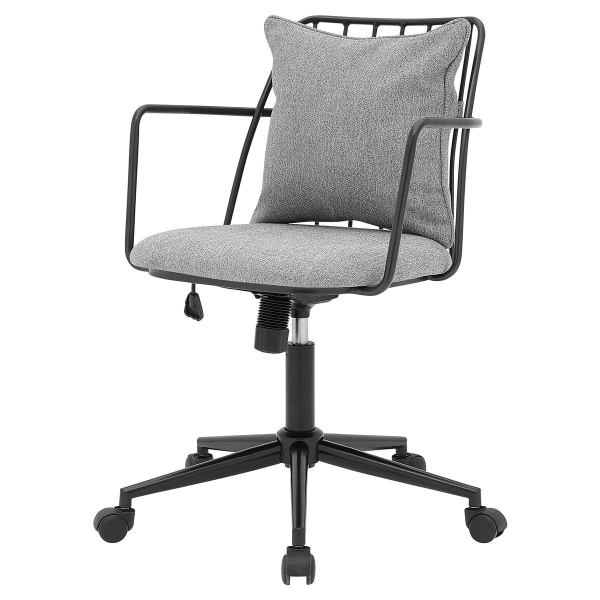 npd furniture and more Edison KD Fabric Office Chair, Gray