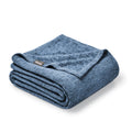 Bare Home Polar Fleece Blanket - Twin/Twin XL Blanket - Heathered Dark Blue - Warm & Cozy - Premium Fleece - Blanket for Bed, Ca