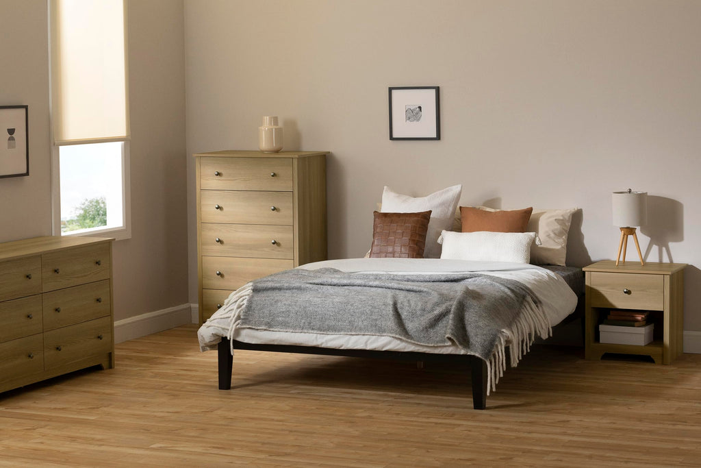 South Shore Vito 5-Drawer Chest Dresser, Natural Ash