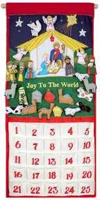 Joy To The World Traditional Nativity Advent Calendar by Pockets of Learning | Holiday D  cor, Crche Manger Scene, Christmas Fab