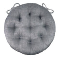 Barnett Home Decor 16' Round Chair Cushion - Rave Grey - Indoor/Outdoor Bistro Chair Cushions - Fade Resistant, Weather Resista