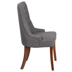 Flash Furniture HERCULES Paddington Series Grey Fabric Tufted Chair