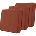Hokway Stretch Couch Cushion Slipcovers Reversible Cushion Replacement Slipcovers Sofa Cushion Covers(Brick, 3)