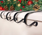Edoneery Christmas Stocking Holders For Fireplace Mantle With Separate Double-Sided Tapes, Non-Slip Stocking Hangers For Shelves