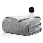 Homemate Heated Blanket Electric Throw - 50'X60' Heating Blanket Throw 4 Hours Auto-Off 5 Heat Levels Blanket Over-Heat Protec