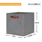 Dullemelo Fabric Storage Cubes,13 Inch Cube Stroage Bins For Empty Gift Basket,Toys Nursery Clothes Storage Linen Closet Organiz