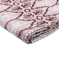 HomeRoots 332343 Kantha Embroidered 50' x 70' Cotton Throw Blanket for Bed, Couch and Sofa - Multicolor