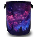 Galaxy Laundry Basket Oxford Cloth Foldable Hamper 18.9x16.5 Inch