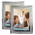 Calenzana 5x7 Picture Frame Sparkle Glass Photo Frames for Tabletop, Set of 2