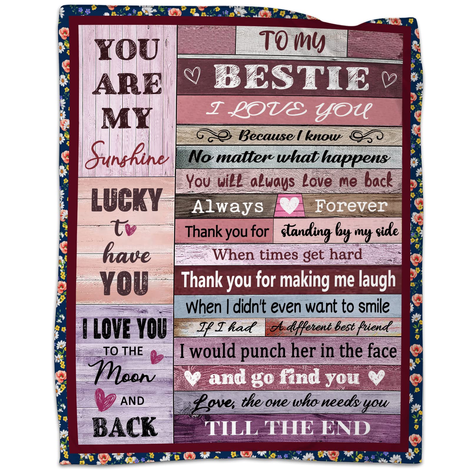 Ajiiusv To My Best Friends Blanket Birthday Gifts For Best Friend Women Bestie Blanket Friendship Gifts For Women Friend Inspira
