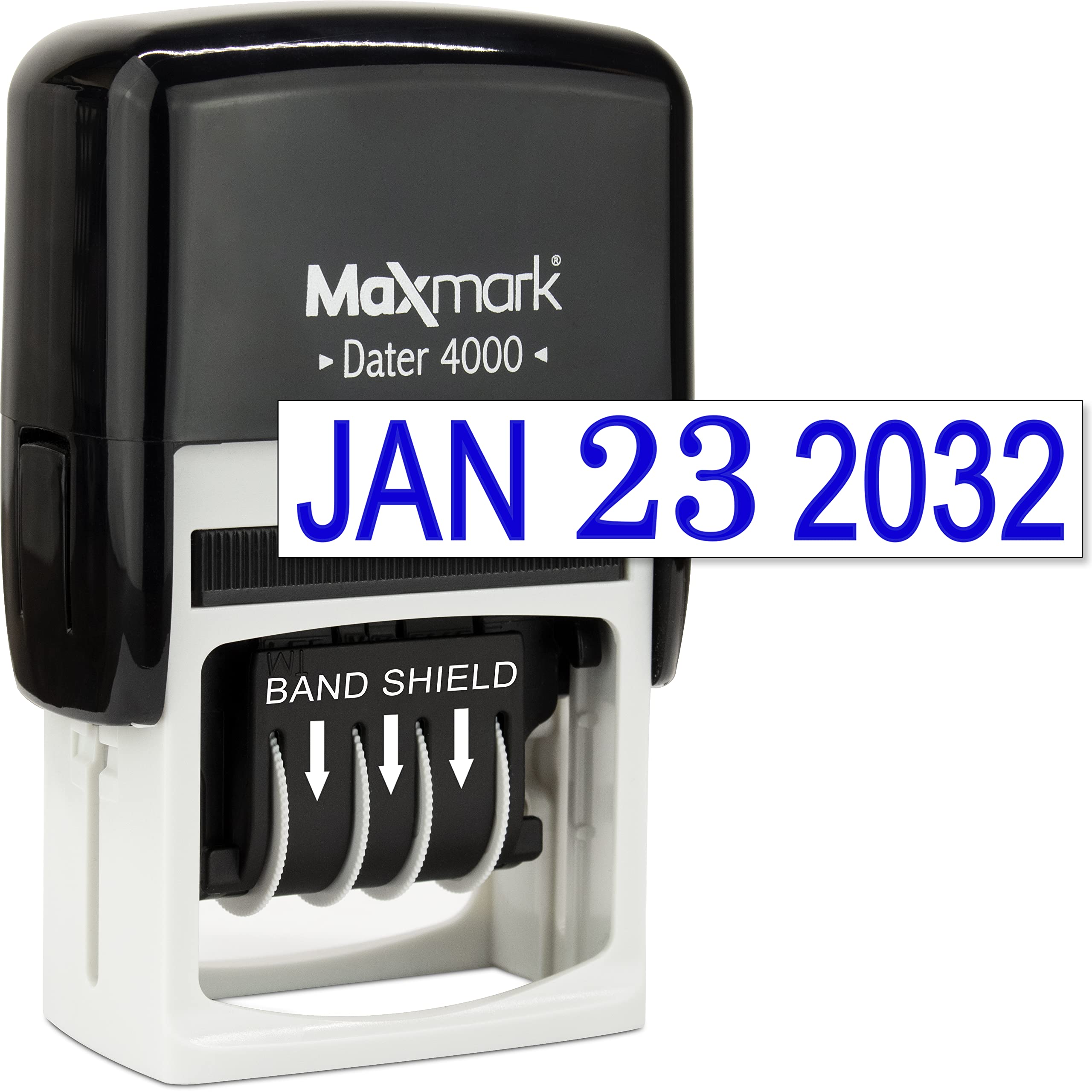 Maxmark 4000 Dater Self Inking Date Stamp - Blue