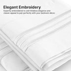 Extra Deep Pocket Cal King Sheets - 4 Piece Breathable & Cooling Bed Sheets - Hotel Luxury Bed Sheet Set - Soft, Wrinkle Free & Comfy - Easily Fits Extra Deep Mattresses - Deep Pocket White Sheets Set
