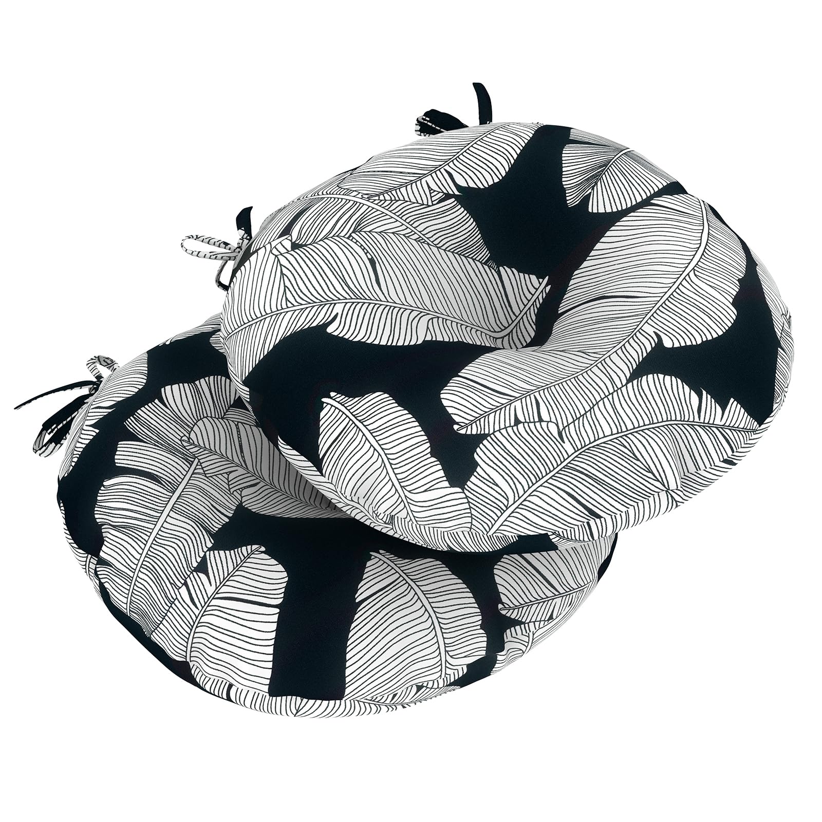 Lvtxiii Outdoor Seat Cushions Patio Chair Pads With Ties, Comfortable Round Bistro Chair Cushions For Home Office And Patio Gard