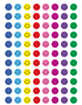 Teacher Created Resources Happy Faces Mini Stickers, Multi Color (1236) 0.38 Inch