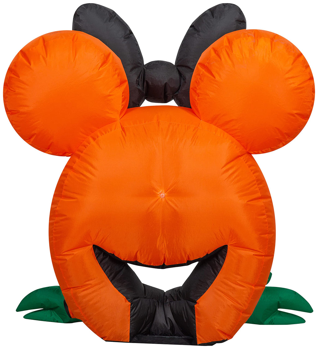 Gemmy Airblown Inflatable Cutie Minnie Mouse Disney, 3 Ft Tall, Orange
