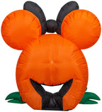Gemmy Airblown Inflatable Cutie Minnie Mouse Disney, 3 Ft Tall, Orange