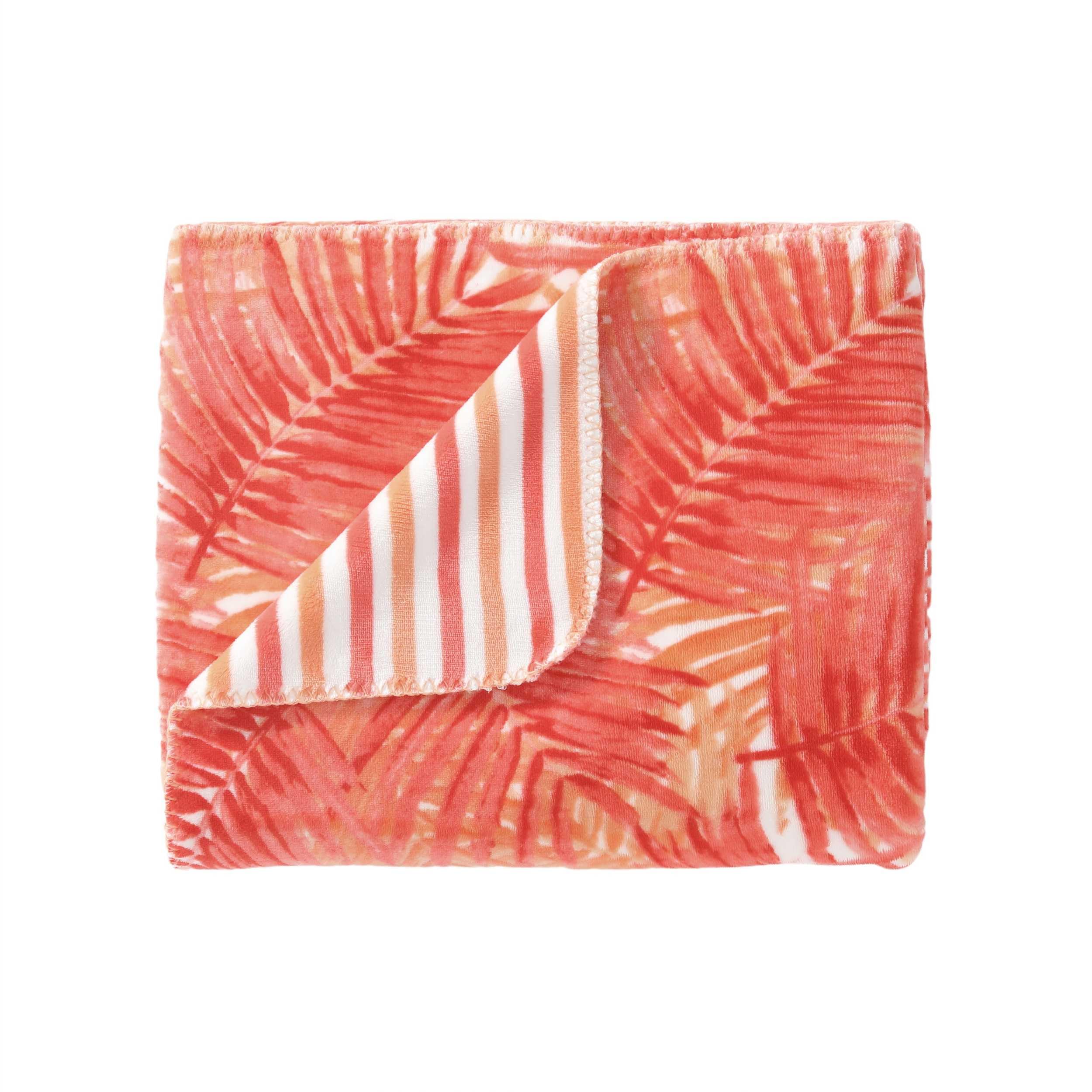 Tommy Bahama - Throw Blanket, Ultra Soft Coco Flannel Bedding, Island-Inspired Bedding Set, Oeko-Tex Certified (Hot Tropics Oran