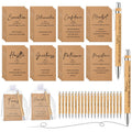 Spakon 30 Sets Christian Inspirational Gifts Motivational Notebooks Journal Bamboo Pen With Organza Bag Appreciation Gifts Bulk