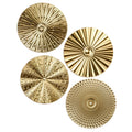 Hicarer 4 Pcs 12 Metal Wall Art Wall Decor Sunburst Hanging Metal Artwork Wall Decor Wall Art Decorations for Home Living Room O