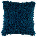 Rizzy Home | T04050 | Poly Fill Decorative Pillow | 18"X18" Blue/Blue/Solid