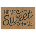AAZZKANG Brown Welcome Mats for Front Door Home Sweet Home Door Mat Outdoor Indoor with Non Slip Rubber Backing Easy to Clean Ou