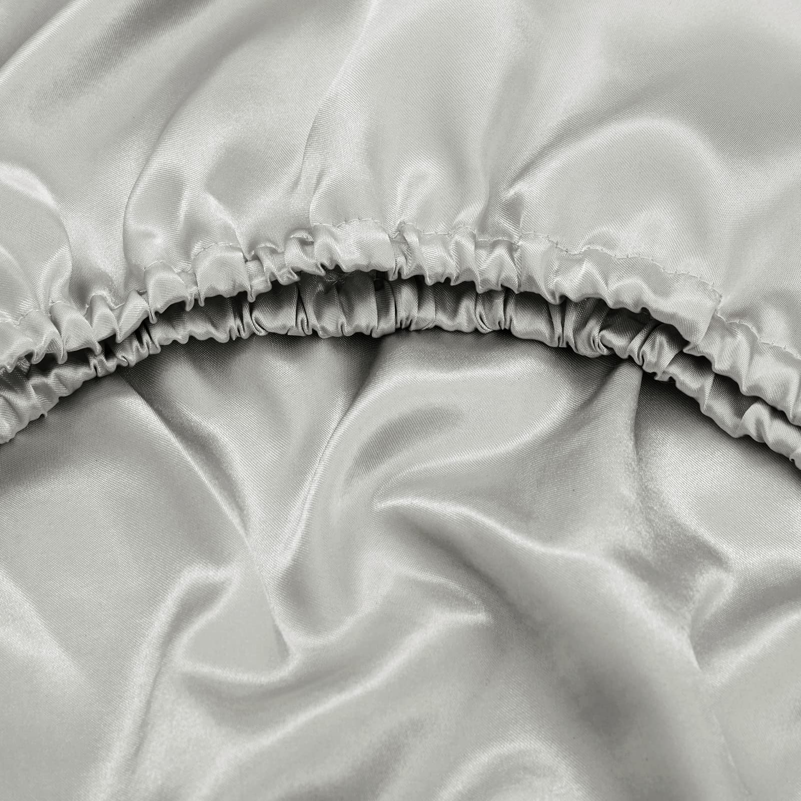 Lanest Housing California King Silk Satin Fitted Sheet, Soft Deep Pocket Single Bottom Bed Sheets Sold Separately, Wrinkle Free,