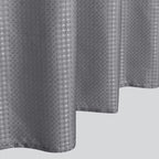 Silver Grey Hotel Style Shower Curtain Small Size Luxury Ombre Waterproof Waffle Cloth Shower Stall Curtains For Rv Bathroom Gre
