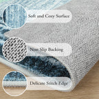 Lahome Abstract Area Rugs 5X7,Washable Modern Rugs For Living Room Non-Slip,Low-Pile Soft Rug Minimalist Bordered Floor Carpet F