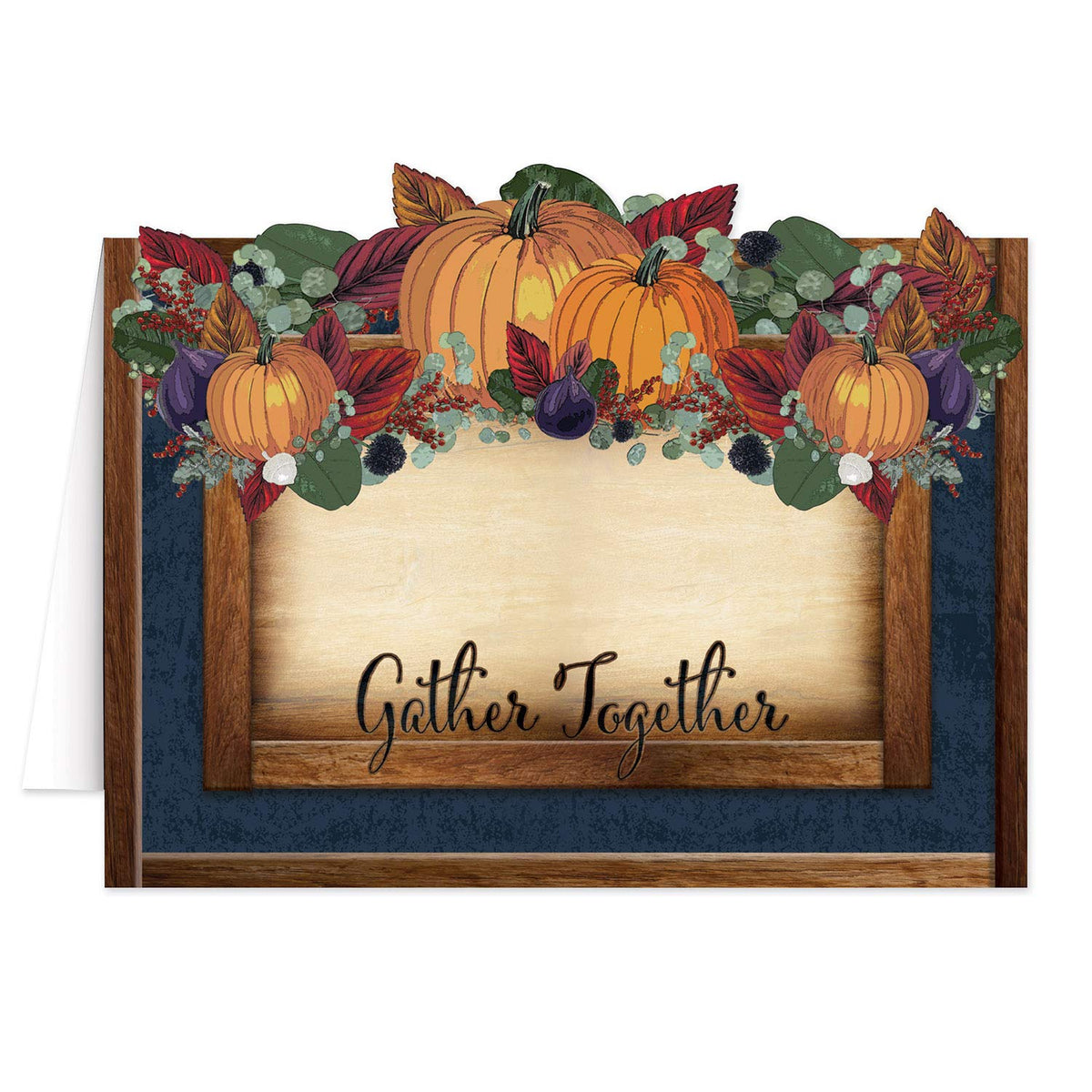 Beistle Pumpkin Fall Thanksgiving Table Cards - 8 Pcs.