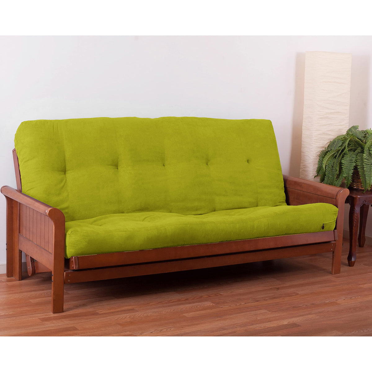 Blazing Needles Vitality 8&quot; Microsuede Futon Mattress, Full, Mojito Lime