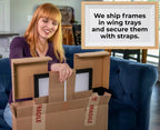 12X51 Frame Black Picture Frame - Complete Modern Photo Frame Includes Uv Acrylic Shatter Guard Front, Acid Free Foam Backing Bo