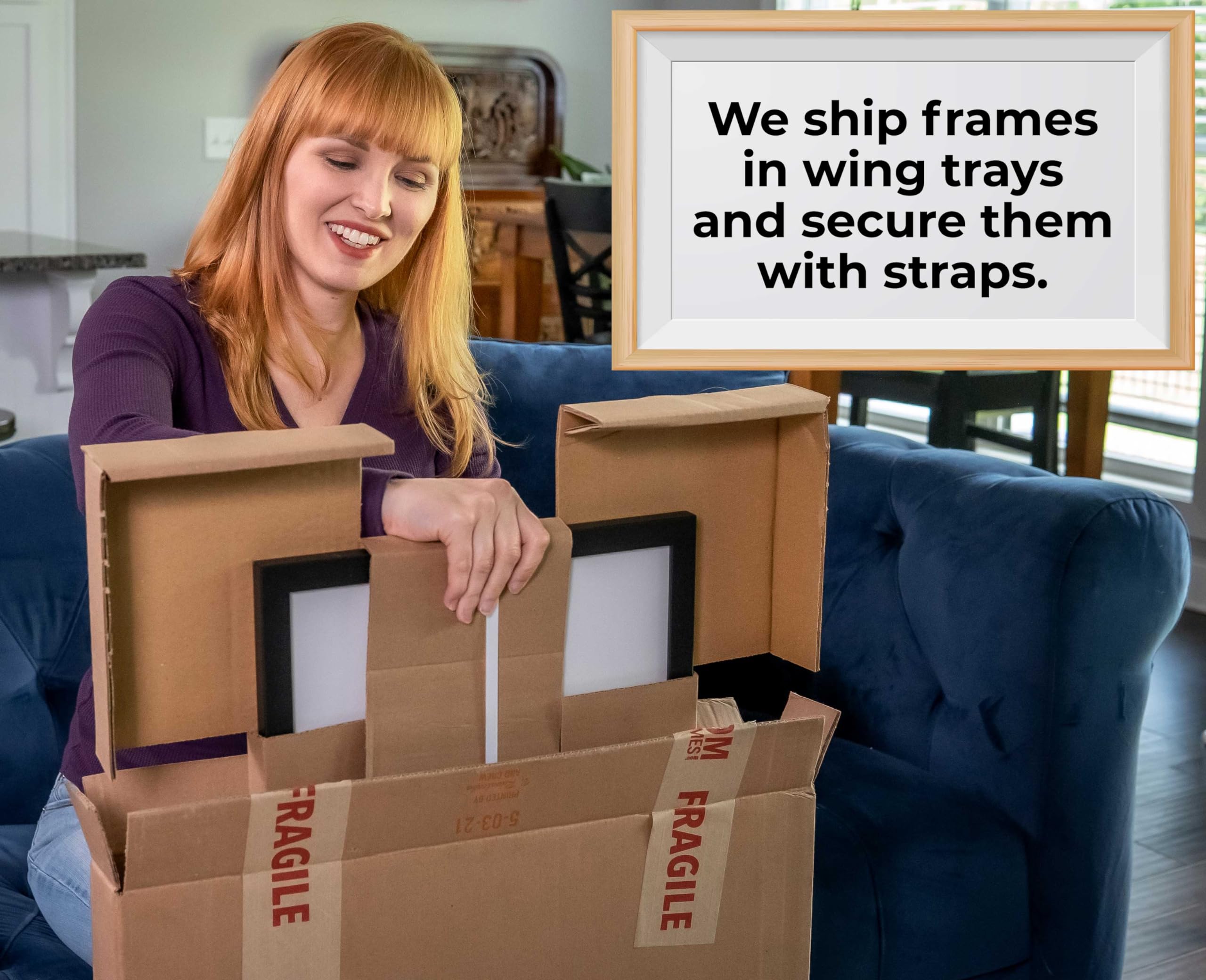 Countryarthouse 7X10 Frame Black Solid Pine Wood Picture Frame Includes Uv Acrylic Plexiglass, Acid Free Foam Backing Board And
