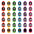 Sicohome Line Up Spots For Classroom Floor Stickers For Classroom 36Pcs Vinyl Line Up Dots 4' Removable Number Stickers For Cla