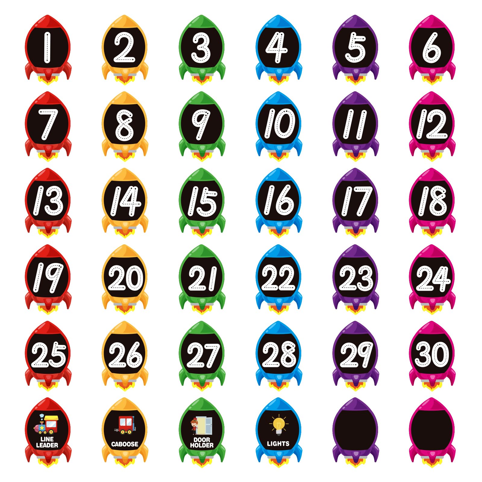 Sicohome Line Up Spots For Classroom Floor Stickers For Classroom 36Pcs Vinyl Line Up Dots 4' Removable Number Stickers For Cla
