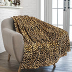 Pavilia Cheetah Fleece Throw Blanket | Cheetah Leopard Animal Print Flannel Blanket | Soft Velvet Lightweight Microfiber Blanket