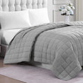 Casa Platino Blanket Queen Size - Pre-Washed Quilted Blanket - Lightweight Queen Size Blanket - All Season Queen Blanket - Premi