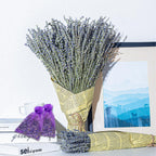 Bnecnet Dried Lavender Bundles Sachets | 2 Bundles of 200 Stem & 2 Dried Lavender Sachets | Natural Dried Lavender Flowers Bouqu