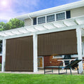 E&K Sunrise 6 'W X 8.5 'H Roll Up Shade Outdoor Roller Shade Blind Sun Shade Uv Block For Patio Porch Backyard Gazebo Deck Pergo