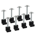 Fgjqefg Truck Tool Box Mouting Kit, Pickup Truck Bed Tie Downs Aluminum J Hooks No Drilling For Crossover Tool Box-8Pcs