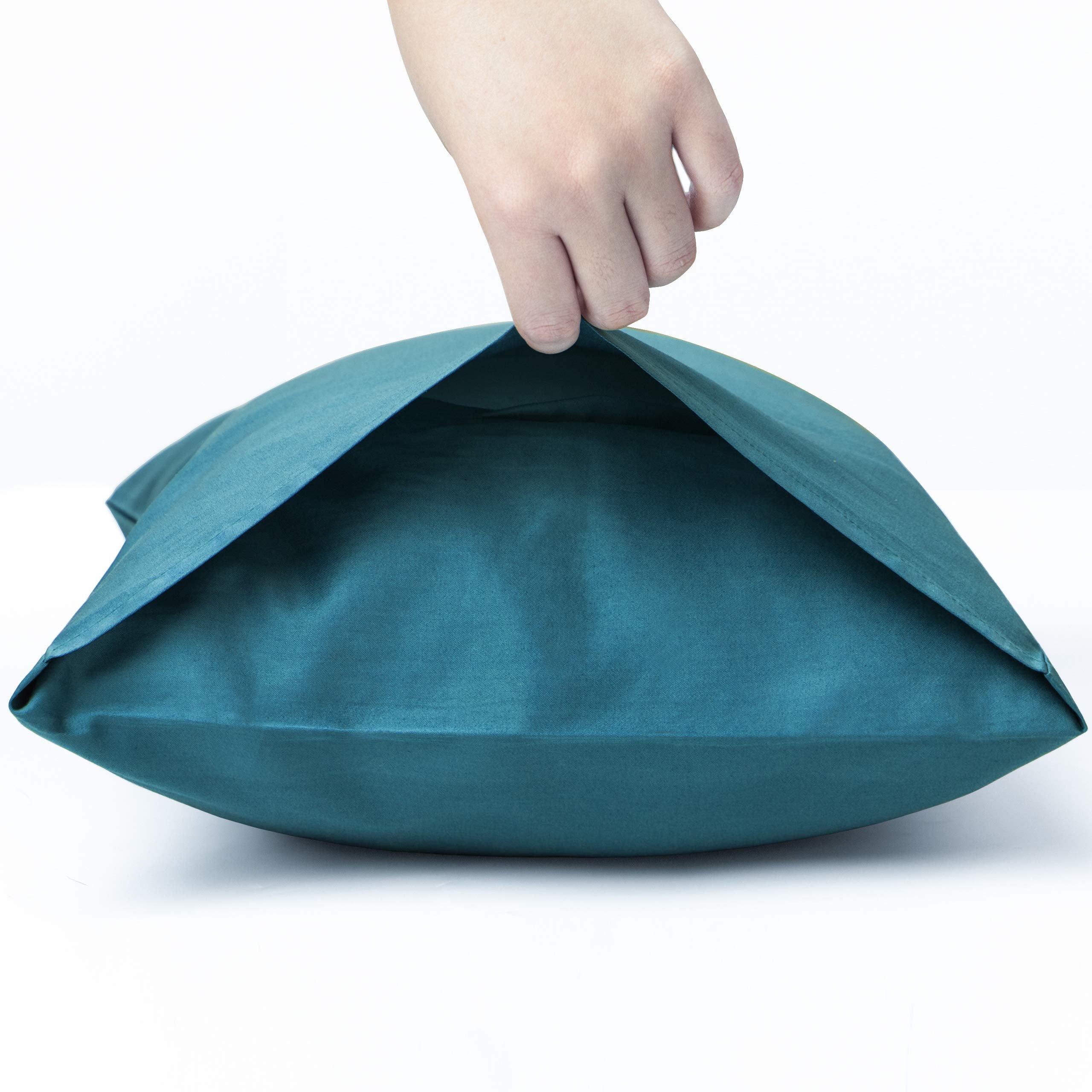 Ntbay 500 Thread Count 100% Egyptian Cotton King Pillowcases, Super Soft And Breathable Envelope Closure Pillow Cases, 20X36 Inches, Slate Blue