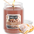 Candle-lite Scented Candles, Cinnamon Pecan Swirl Fragrance, One 18 oz. Single-Wick Aromatherapy Candle with 110 Hours of Burn T