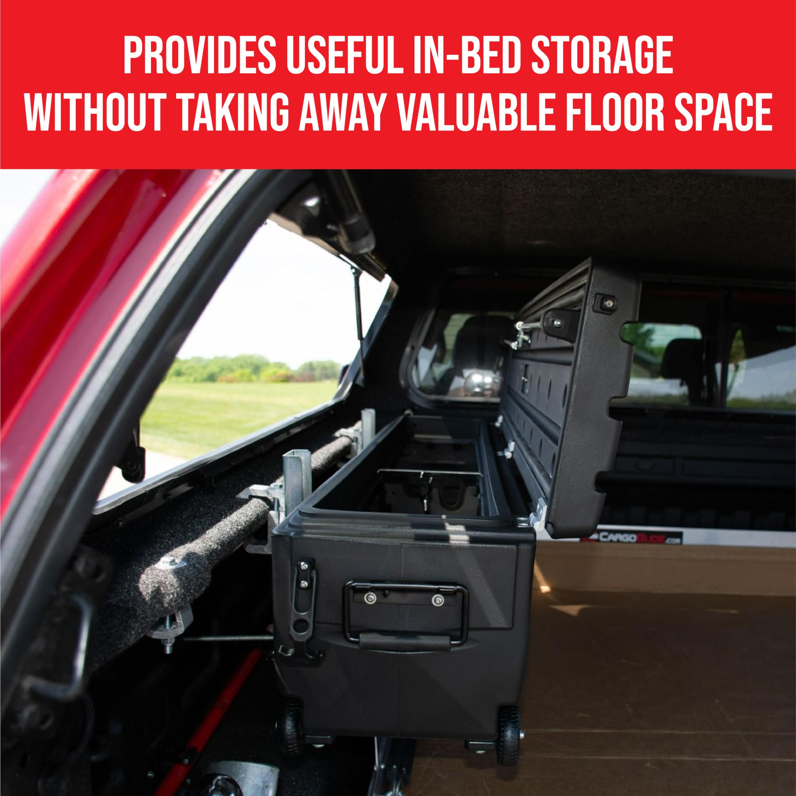 Du-Ha Humpstor Truck Bed Storage Box For Trucks With Toppers | All-In-One Storage Unit | Tool Box | Extra Storage | Includes Mou