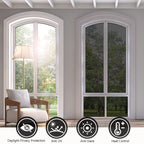 Kespen Window Privacy Film One Way Daytime Privacy Static Cling Sun Blocking Anti Uv Reflective Window Tint For Home And Office,