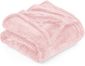 Utopia Bedding Fleece Blanket Twin Size Pink 300Gsm Luxury Anti-Static Fuzzy Soft Microfiber Bed Blanket (60X80 Inch)