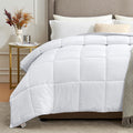 Homelike Moment California King Lightweight Comforter White - All Season Down Alternative Bed Comforter Summer Duvet Insert Quil